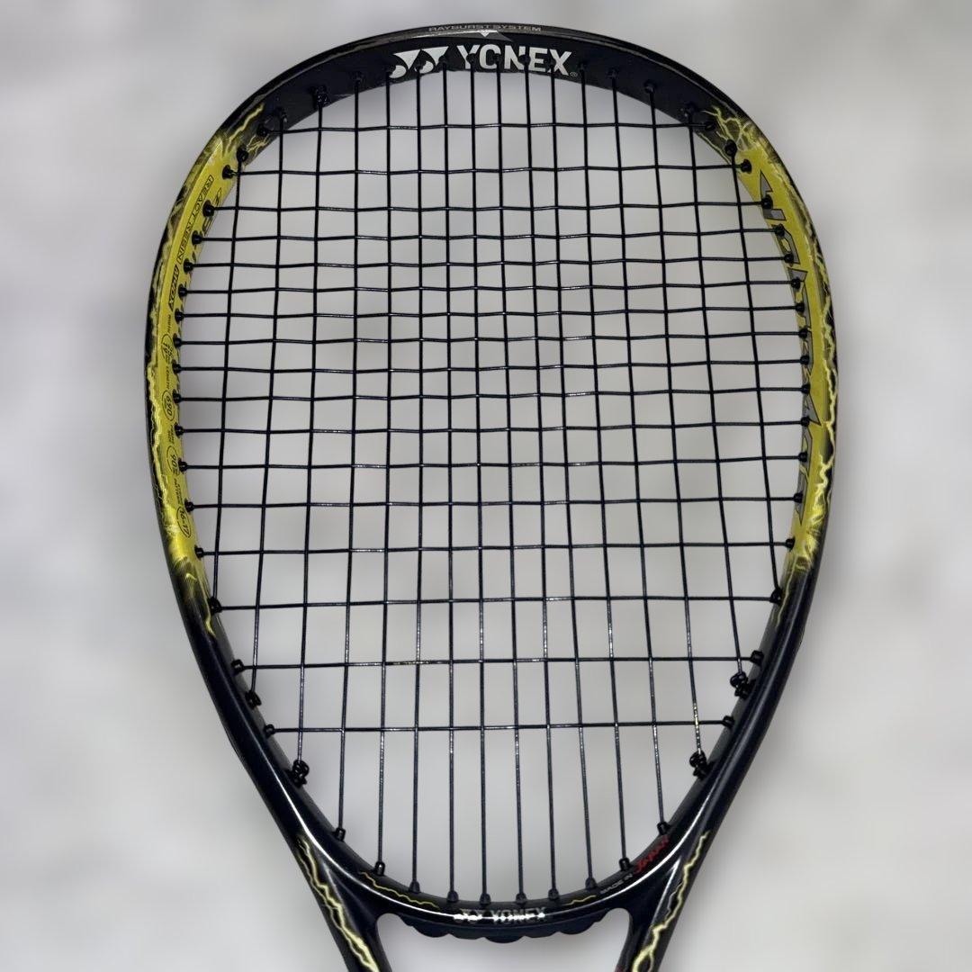 美品 ソフトテニスラケット ボルトレイジ70s YONEX ブラック/イエロー