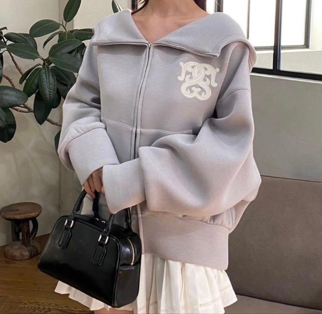 M様ご予約分※他の方はご遠慮下さい。 SNIDEL ボリュームパーカーグレーラメ