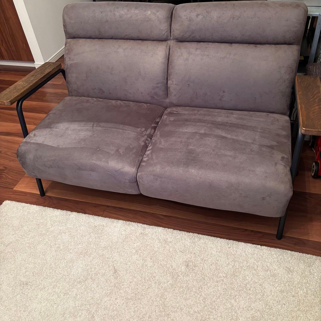 【NOCE】 ソファ NC728A 2人掛け ダークグレー