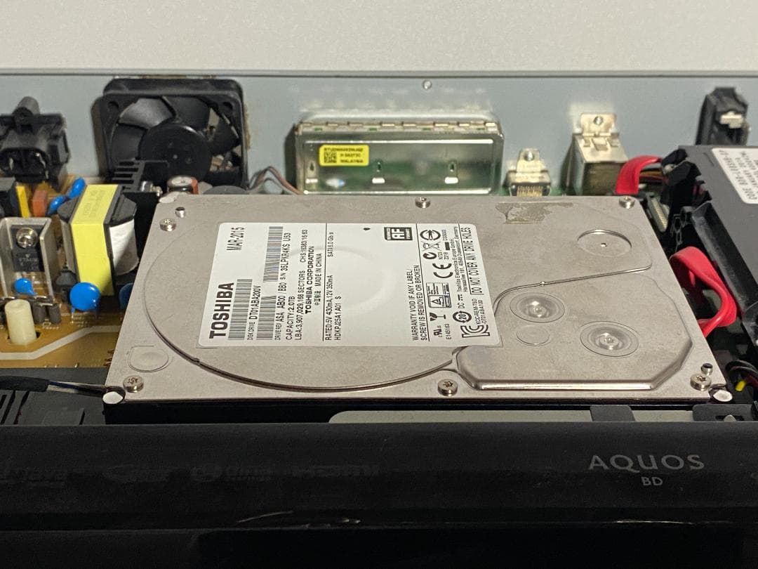 ♬　SHARP BD-W1700「 HDD:2TB容量アップ」　♬