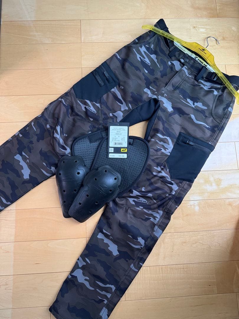 RSタイチ ウインドストップソフトシェルパンツ RSY555 カモ Mサイズ