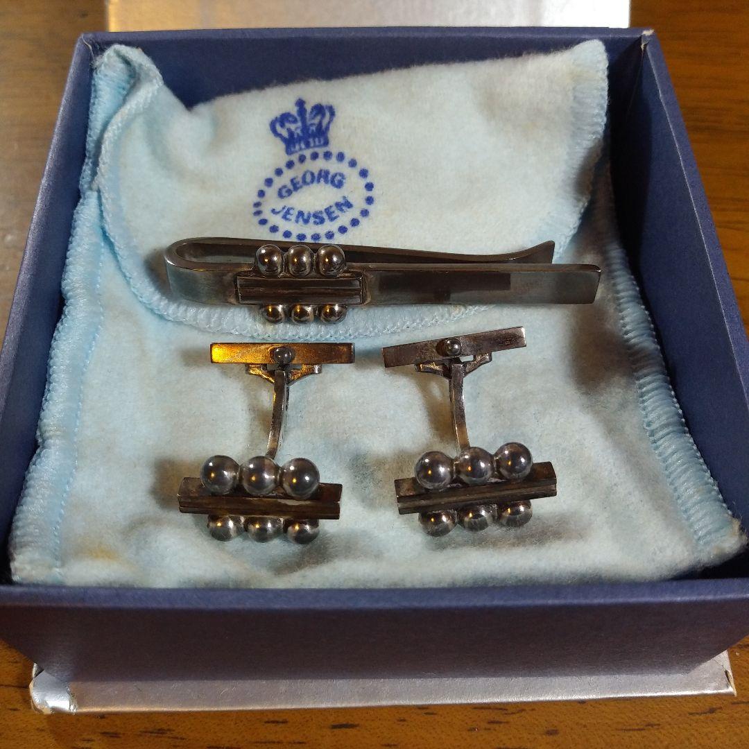 d*2様   シルバー925 カフリンクス タイバーセット