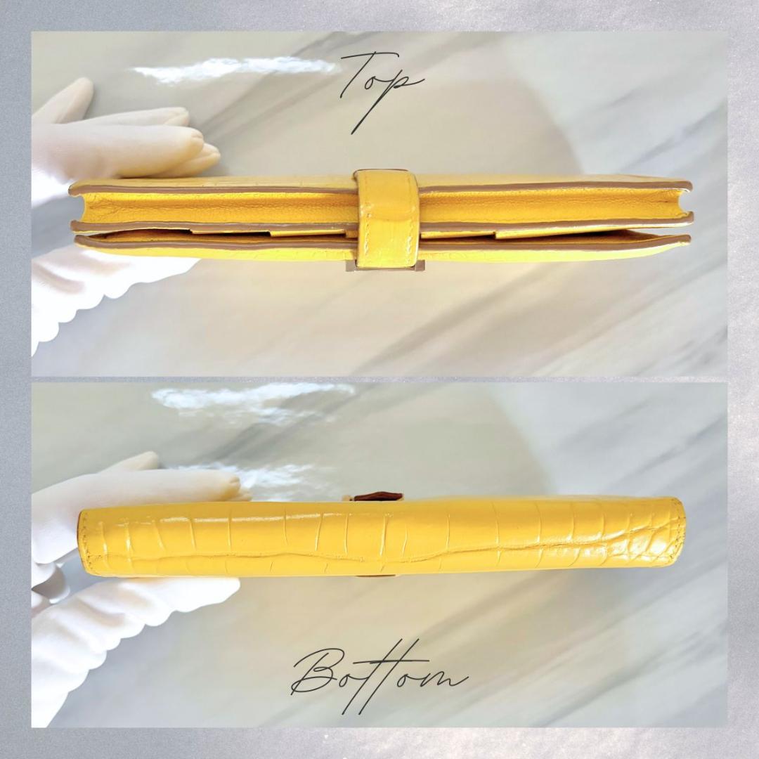 Hashimoto様♡美品♡エルメス べアンスフレ長財布 イエロー アリゲーター