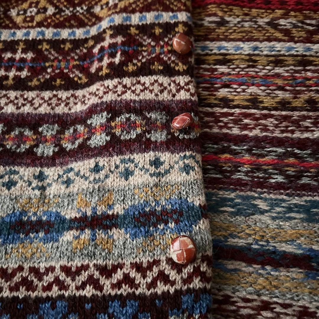 ジャミーソンズ Jamieson’s ニットベスト スコットランド製 総柄