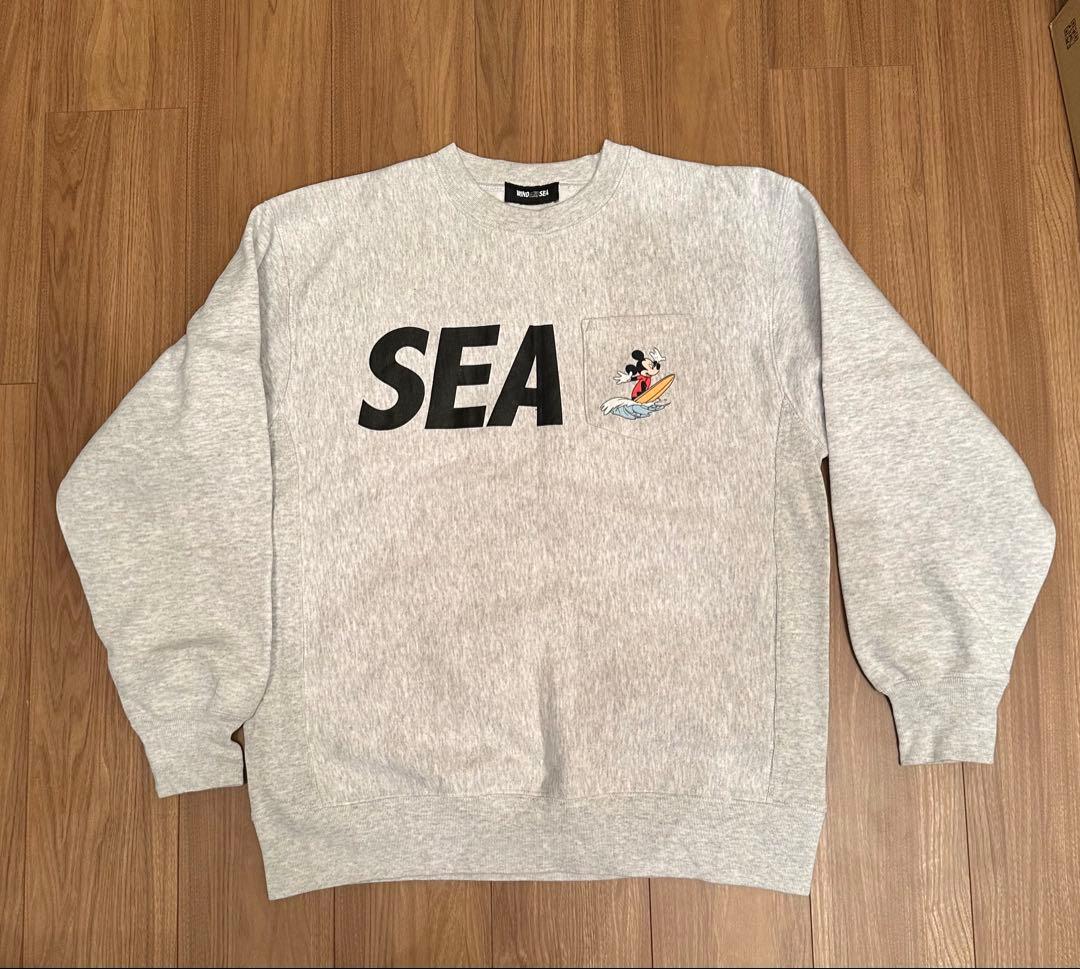 WIND AND SEA SEAとディズニーのコラボ、ミッキーデザインスウェット