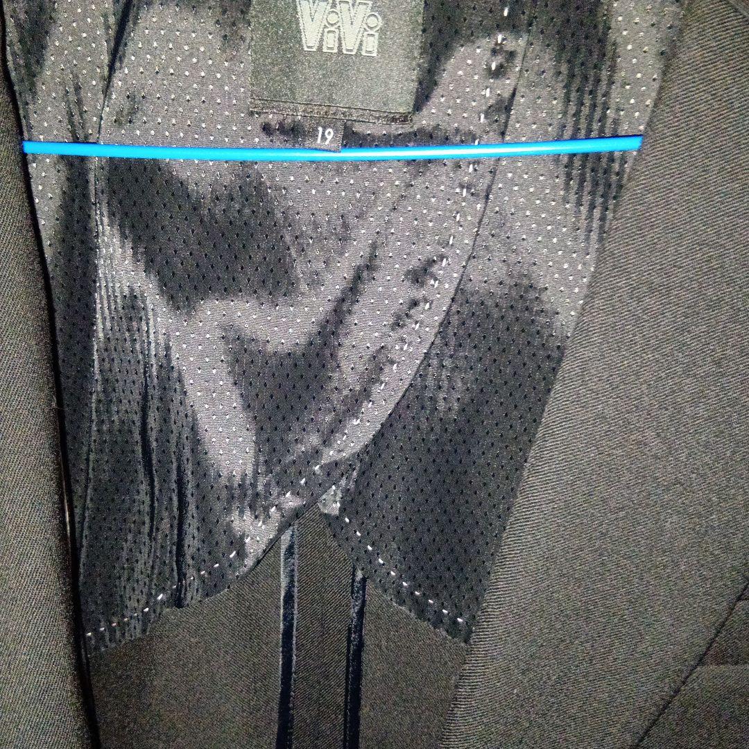 ViVi毛100%３点セットスーツ １９号ジャケット ２１号スカート、スラックス