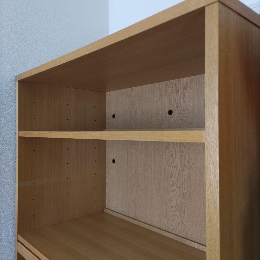 《中古》 MUJI 組み合わせて使える木製収納 タモ材 キャビネット 本棚