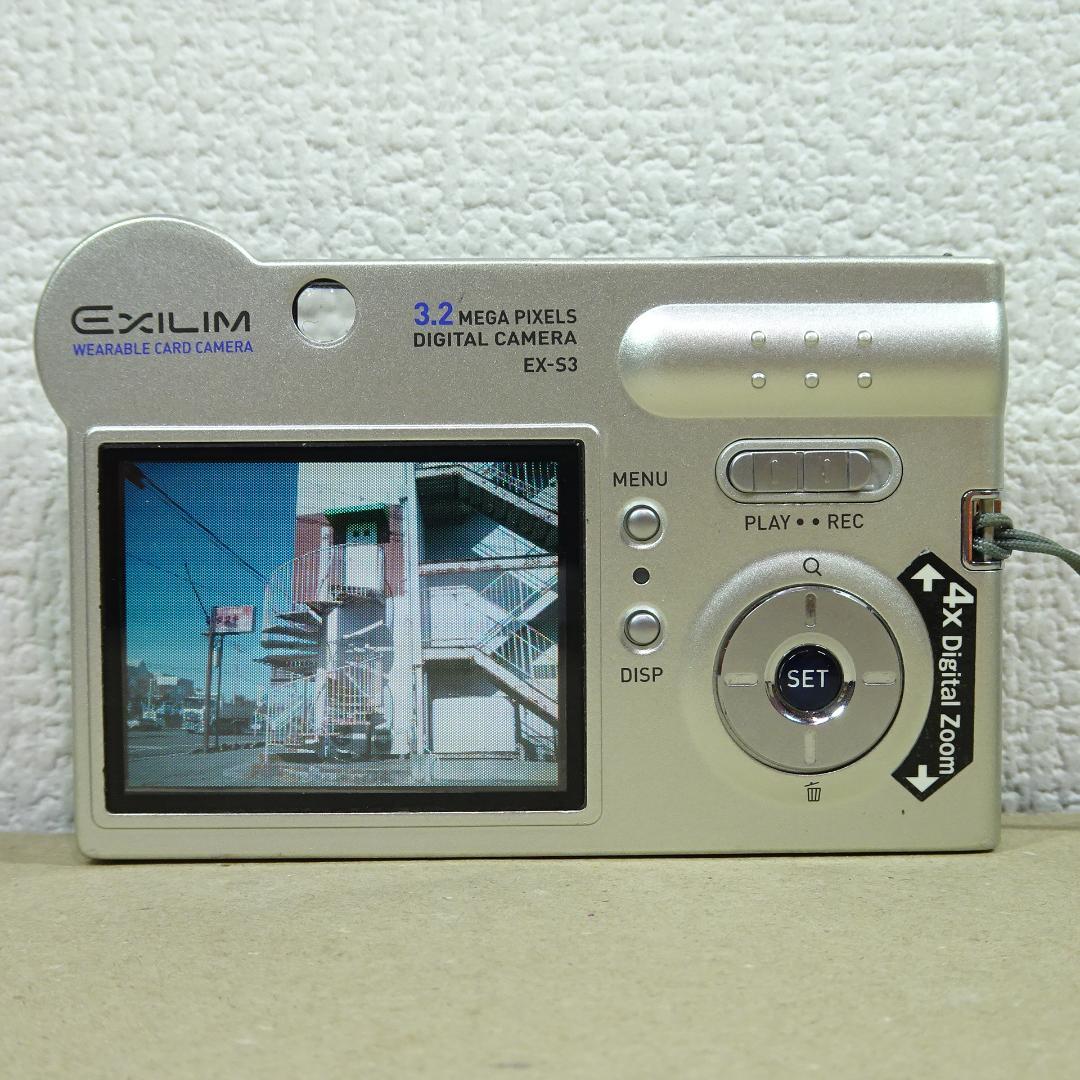 カシオ EXILIM EX-S3 オールドコンデジ デジカメ バッテリー新品付き