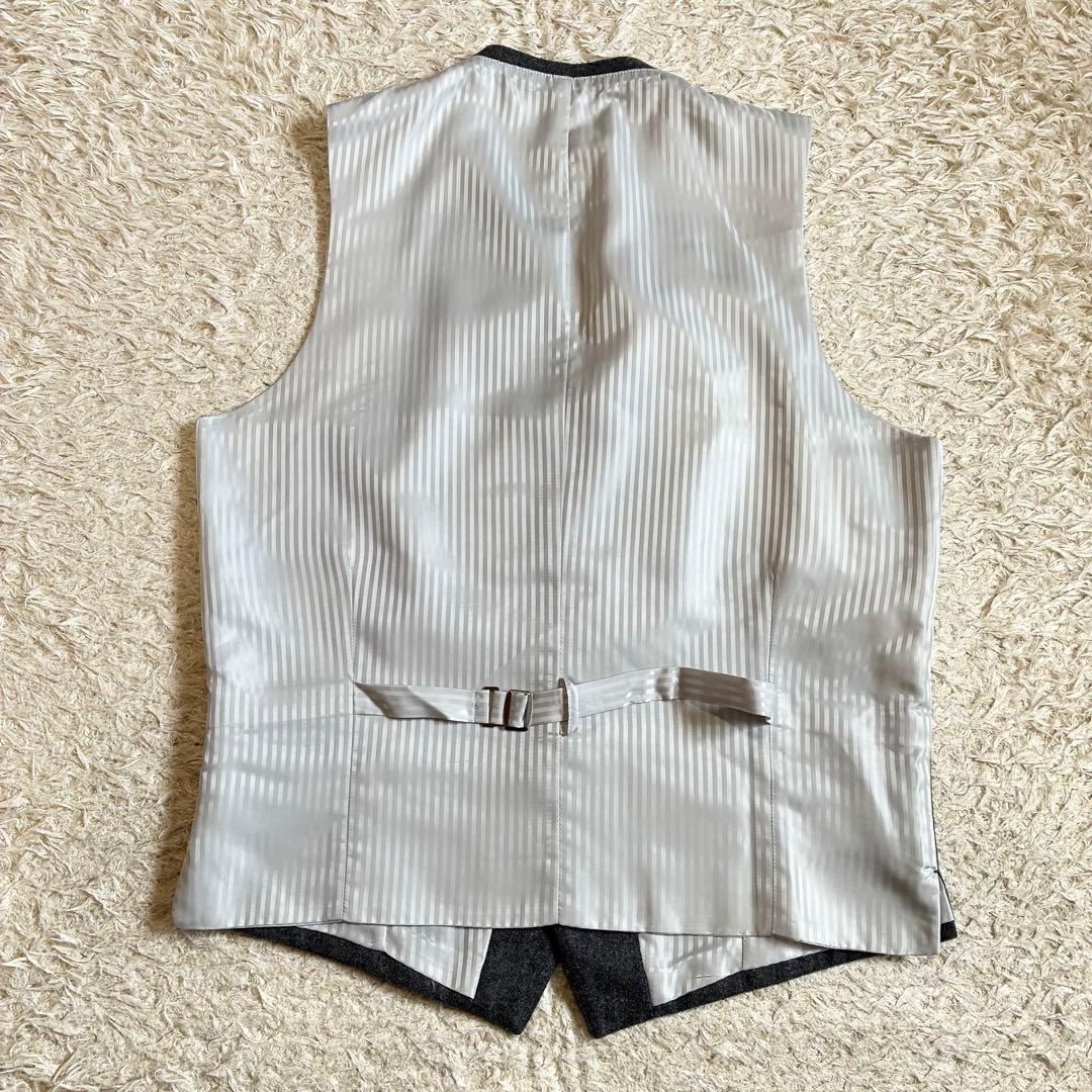 【美品】 高級生地　カノニコ3ピース スーツセットアップ グレー イタリア