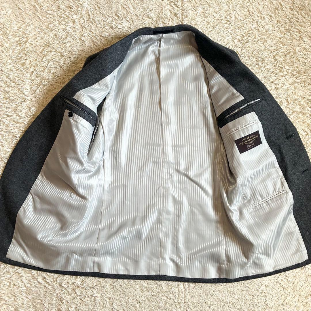 【美品】 高級生地　カノニコ3ピース スーツセットアップ グレー イタリア