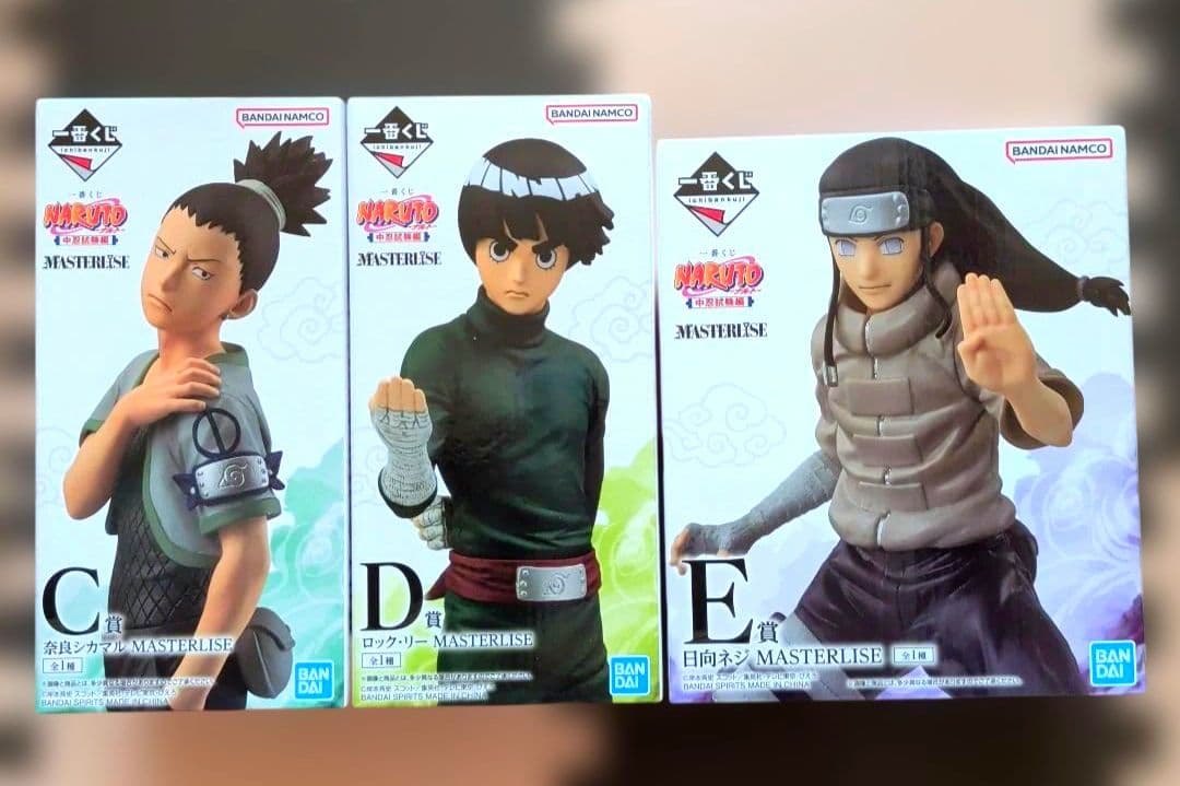 NARUTO 一番くじ中忍試験編 フィギュアセット　 Ｃ賞 Ｄ賞 E賞