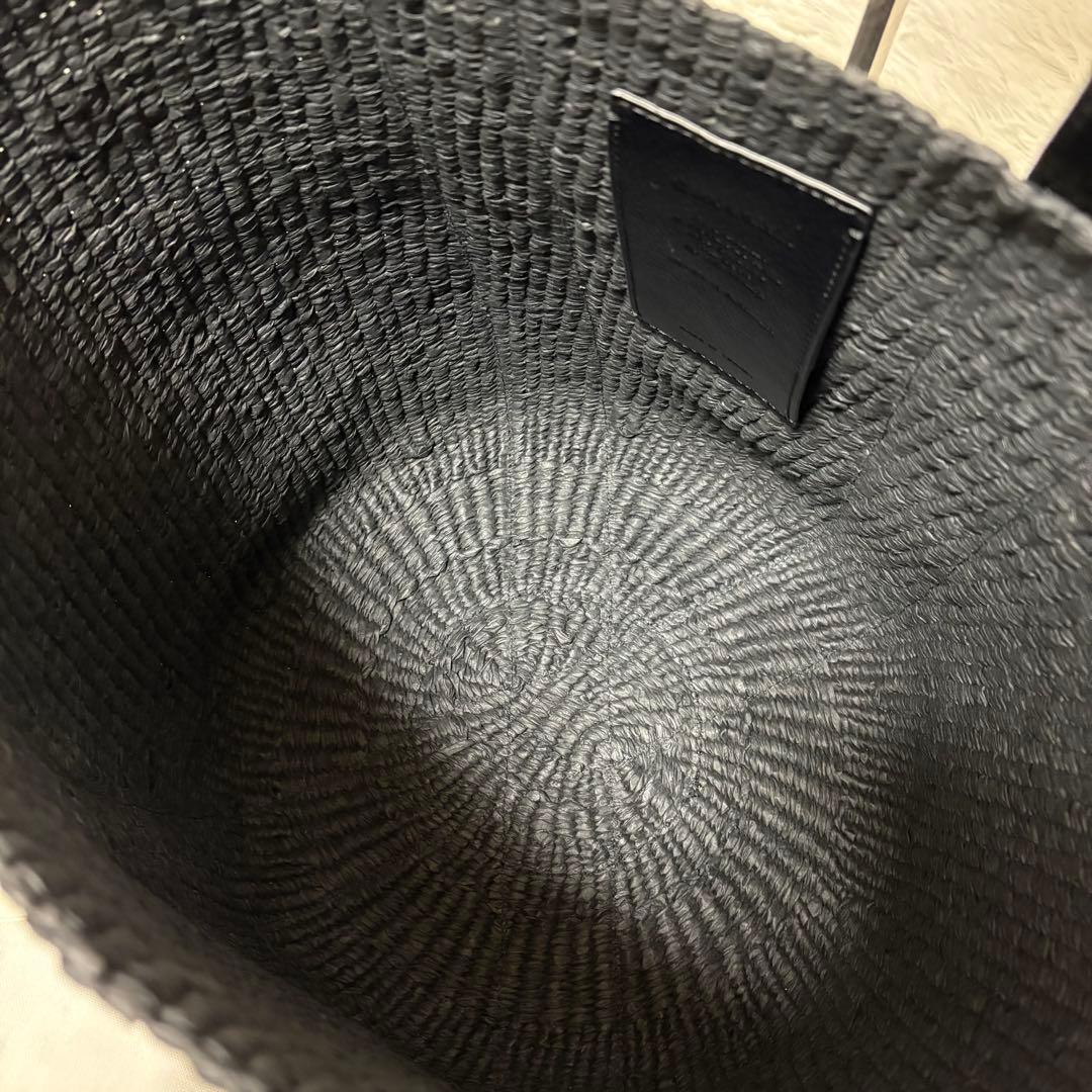 海　【美品】【Chloe】WOODY ペーパー ラージバスケット