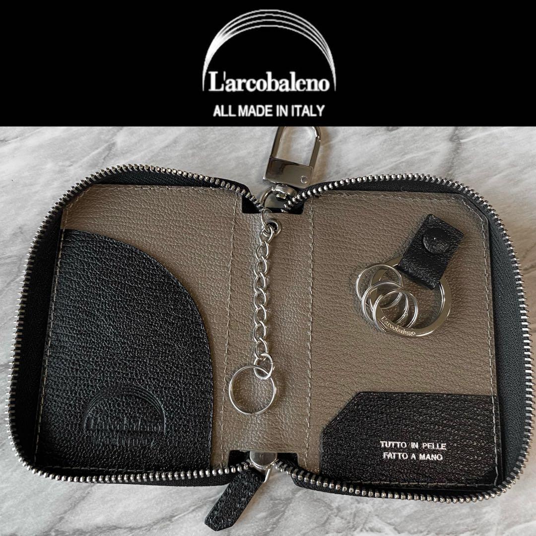 2283【新品 定価2.2万円】ラルコバレーノ★スマートWキーケース★鍵入れ★