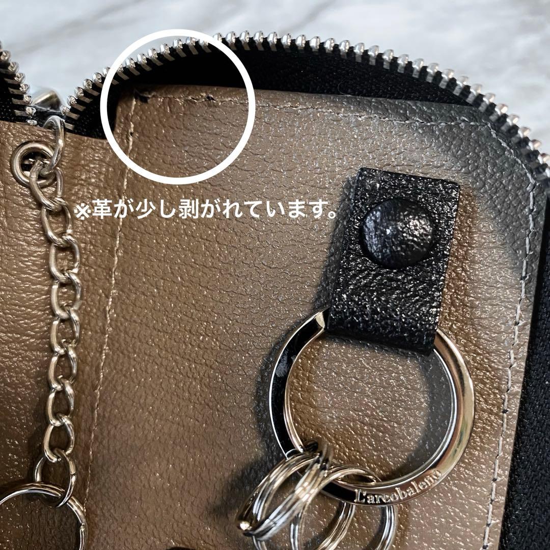 2283【新品 定価2.2万円】ラルコバレーノ★スマートWキーケース★鍵入れ★