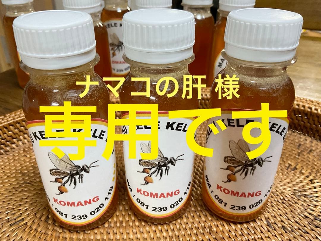 ナマコの肝さま 針なしミツバチ蜂蜜、森の蜂蜜、赤生姜コーヒー(4個)