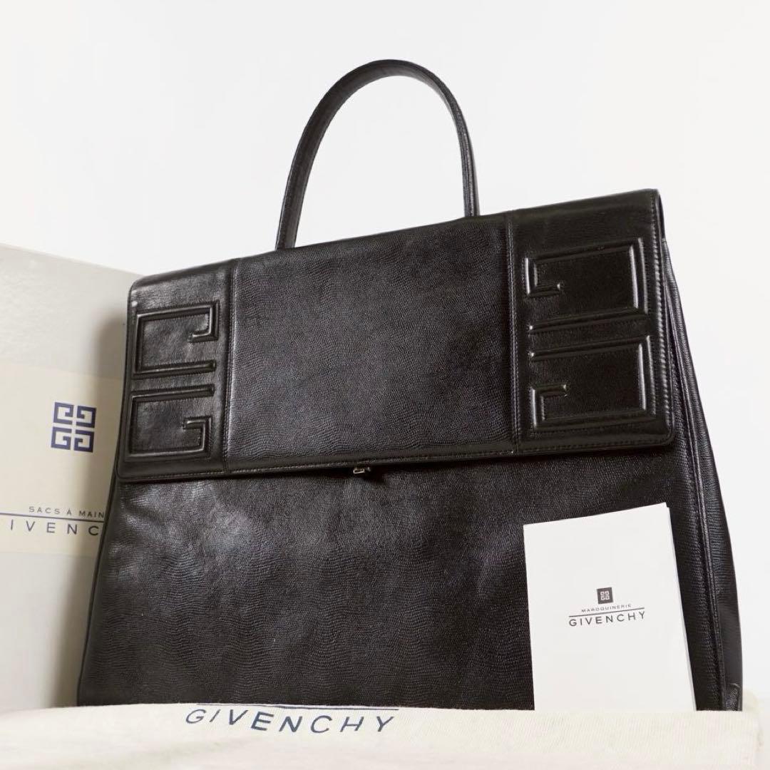 【美品✨】ジバンシー ビジネスバッグ トートバッグ A4収納可 ブラック レザー