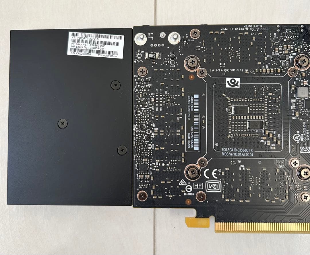 NVIDIA Quadro P4000 8GB グラフィック HP純正 動作品