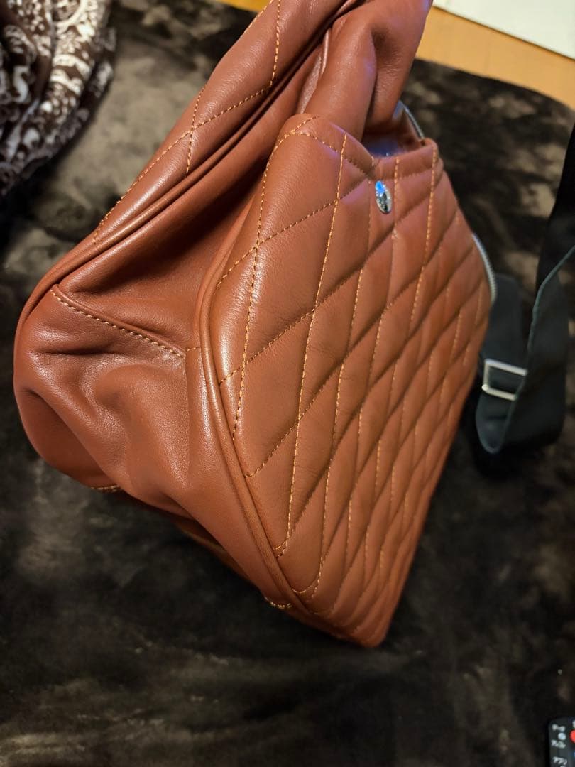 ショット Schott バナナショルダーバックレザー 牛革 ブラウン