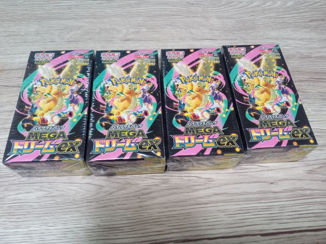 【シュリンクつき・封入率保証・正規店購入】MEGAドリームex 4BOX