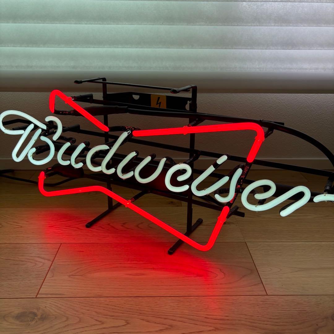 90年代　オリジナル　バドワイザー　ネオン管　ヴィンテージ