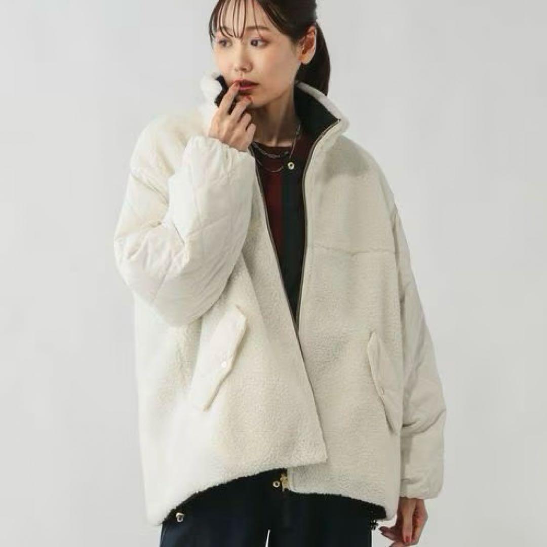 グローバルワーク　リバーシブルキルトブルゾン　Ｍサイズ