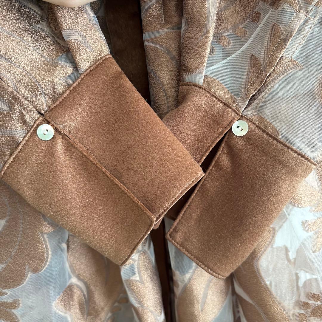 美品 AMERI UND SHEER JACQUARD TUCK DRESS