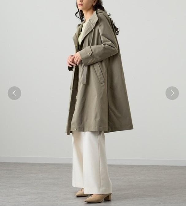 美品★ANAYI アナイ★ブライトツイルライナー付モッズコート