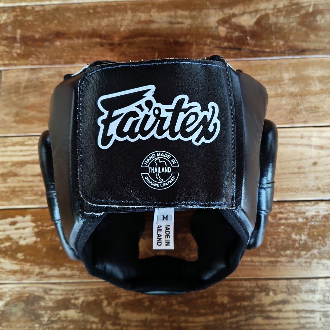 【美品】Fairtex ヘッドギア Mサイズ ブラック フェアテックス