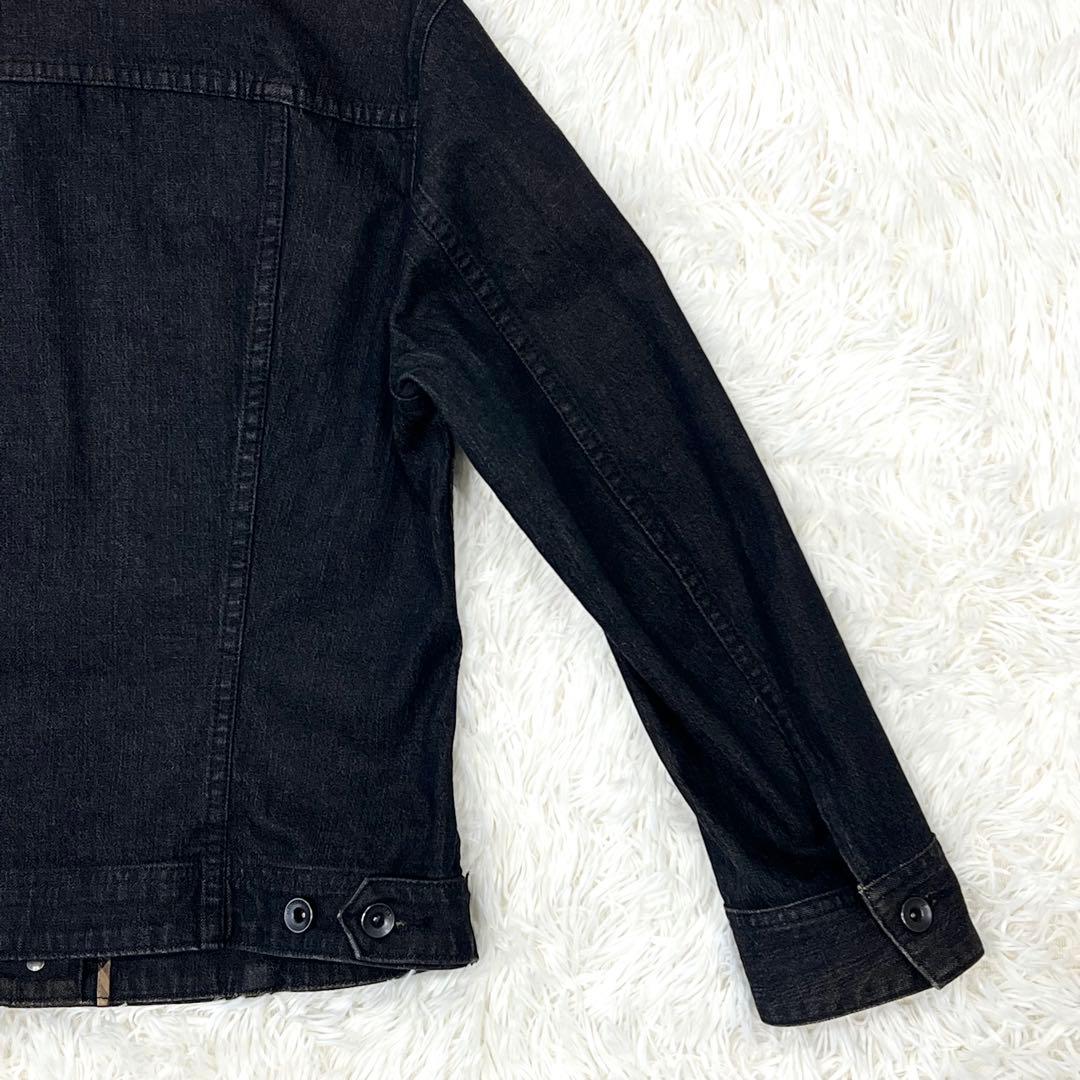 バーバリーロンドン デニムジャケット ノバチェック ブラック 42