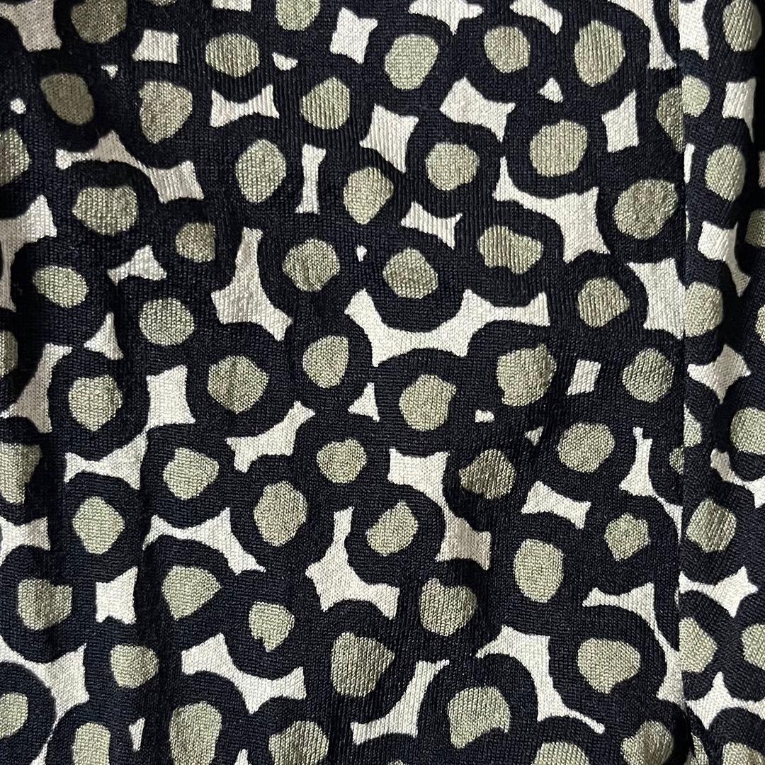 マックスマーラ 白タグ ロングワンピース 総柄 シルク 大きいサイズ XL