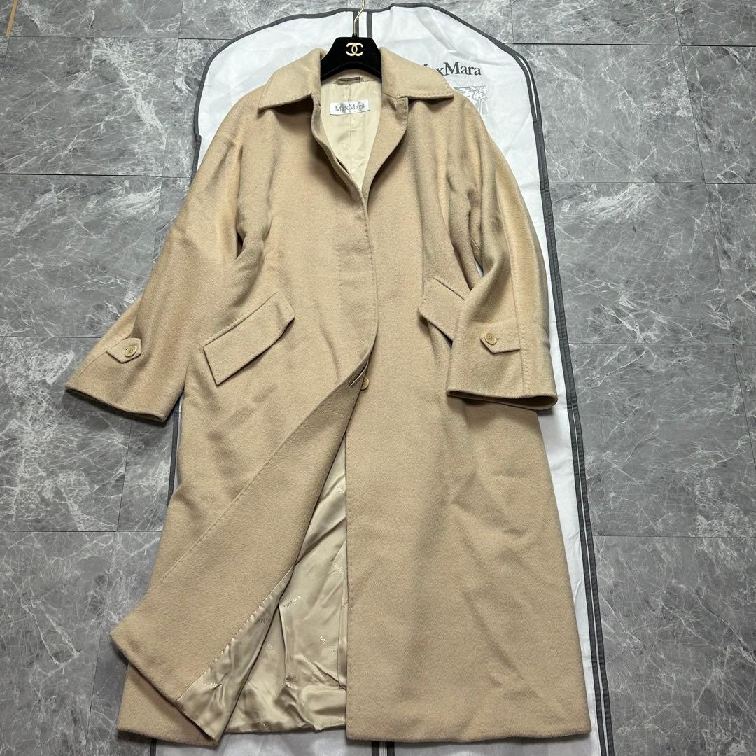 キャメル100%♡マックスマーラ　最高級白タグ　　ロングコート　ベージュ
