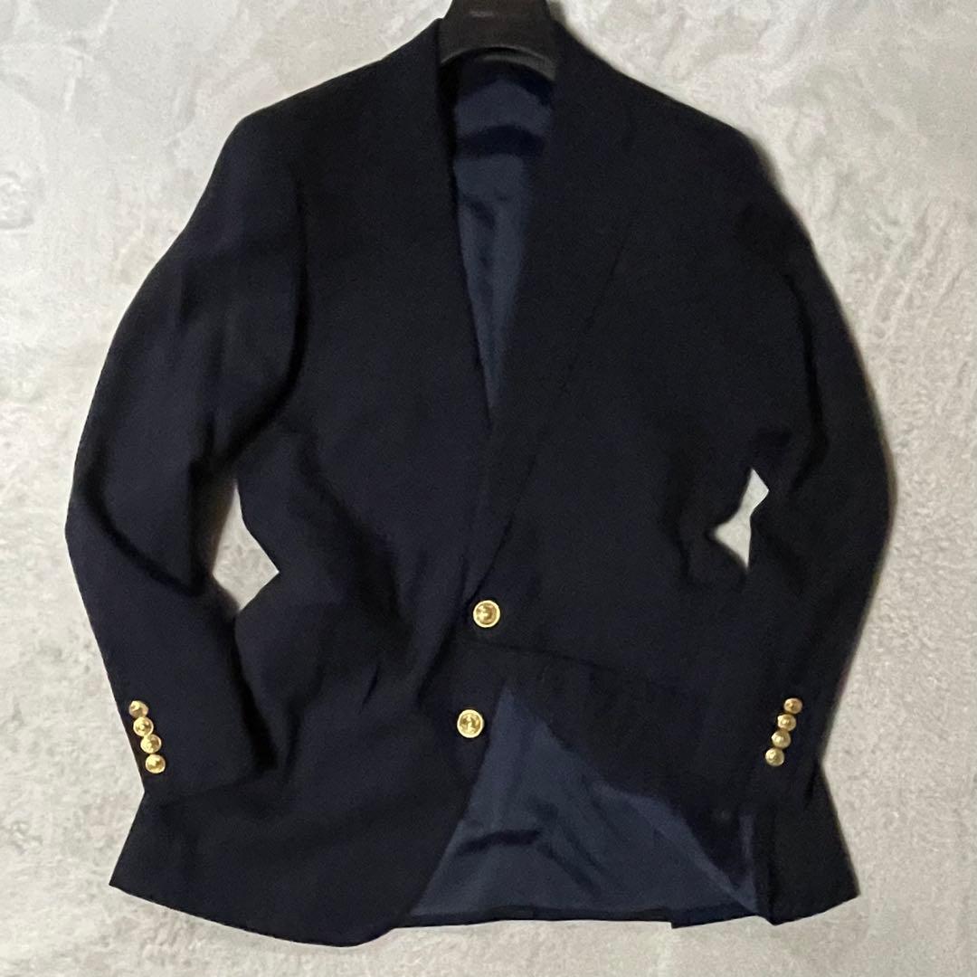 ポロ ラルフローレン 紺ブレザー T170 金ボタン 美品 テーラードジャケット