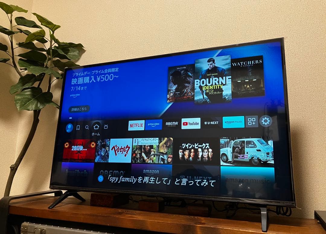 美品 LG 43型 43NANO75JPA 43インチ 4Kチューナー内蔵