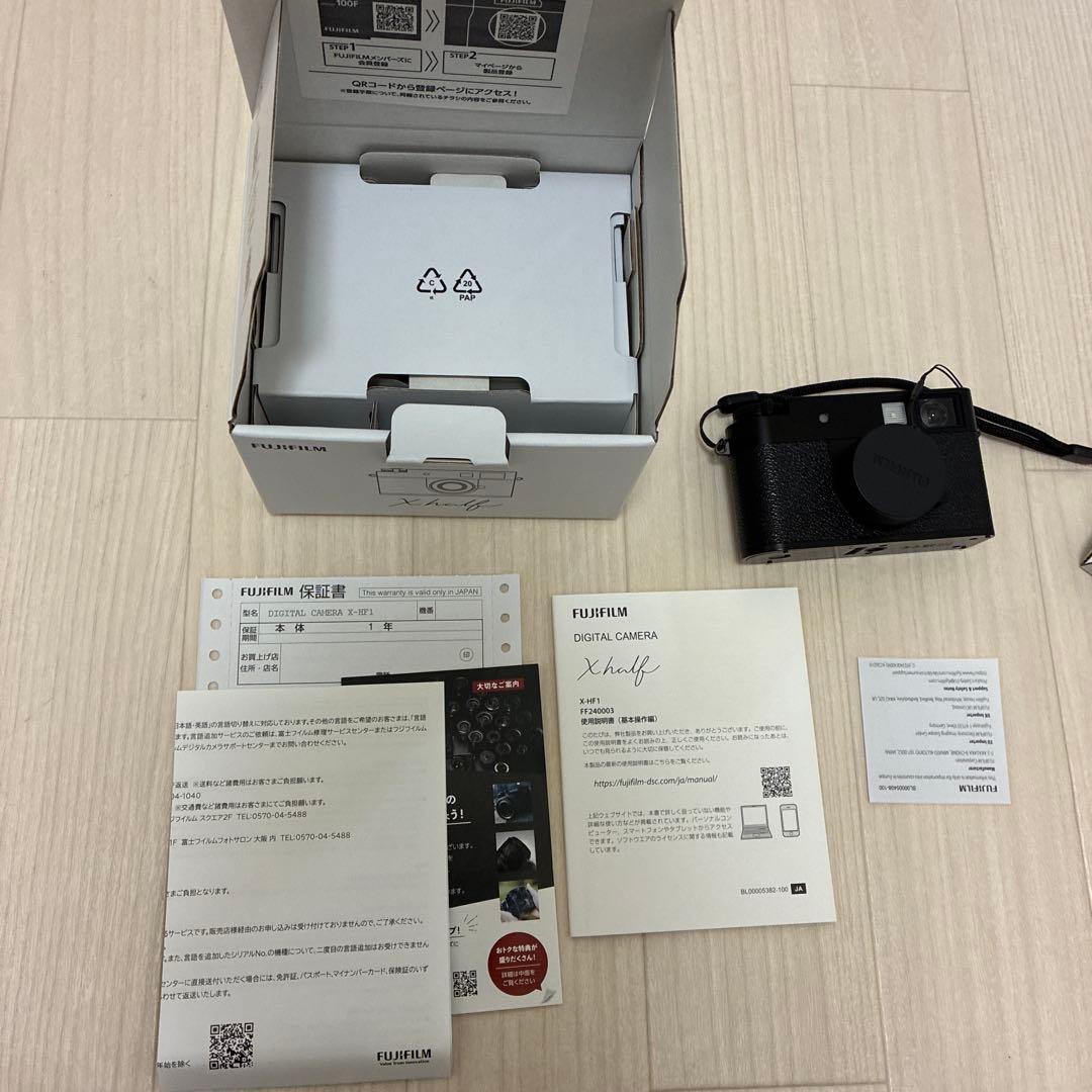 Fujifilm xhalfブラック SDカード　メーカー3年保証付き