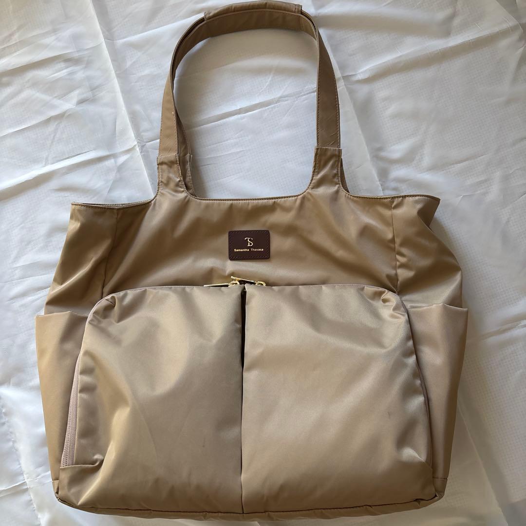 Samantha Thavasa ベージュトートバッグ