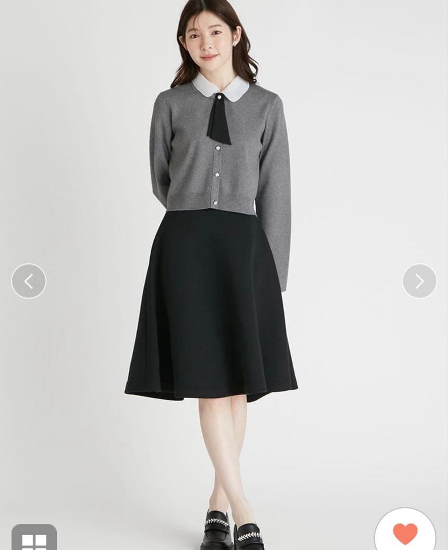 Cel ford デタッチャブル総針カーディガン