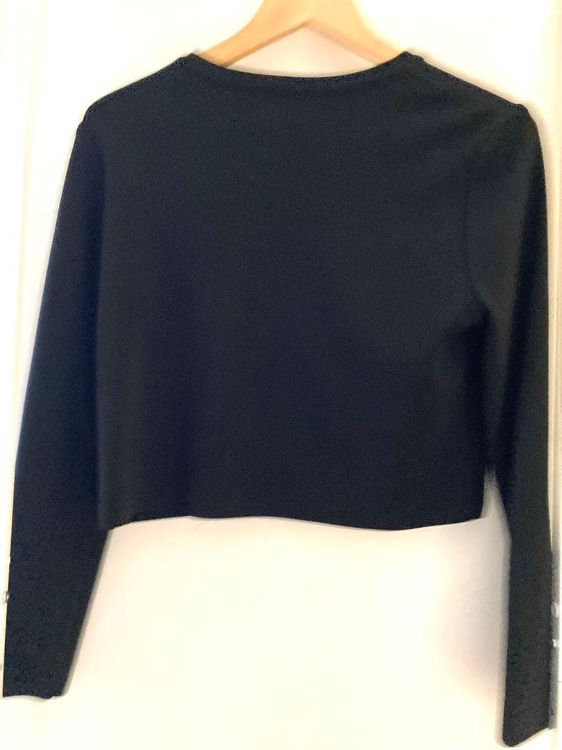 マグノリアコレクション望月順子先生アンサンブルニットカーディガン黒サイズ38