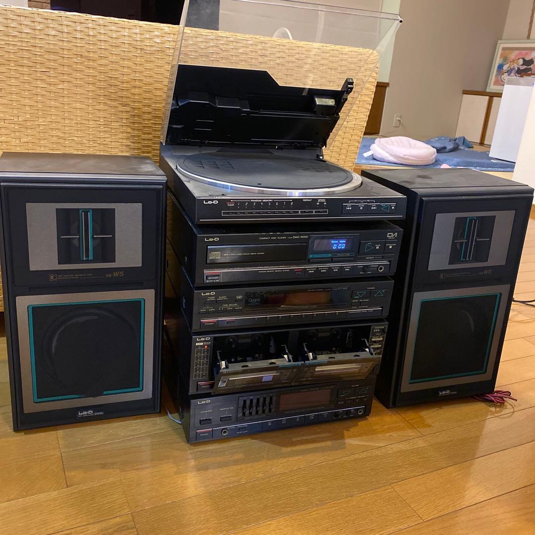 【Lo_D】CD   レコード　カセット　ラジオ　チューナー　スピーカー　セット