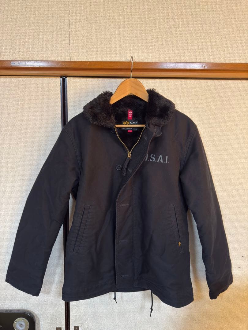 ALPHA INDUSTRIES N-1 デッキジャケット　Lサイズ　ブラック