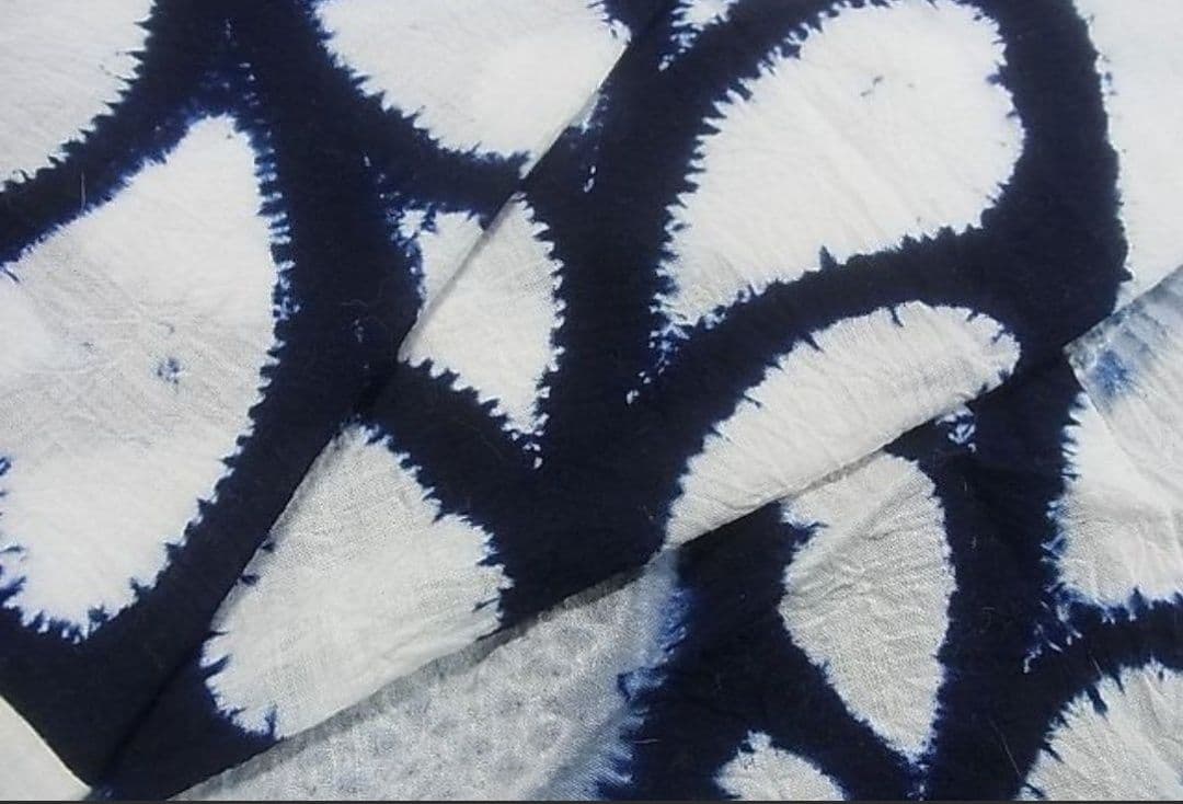 浴衣　有松鳴海絞り　伝統工芸品　変わり縞　綿