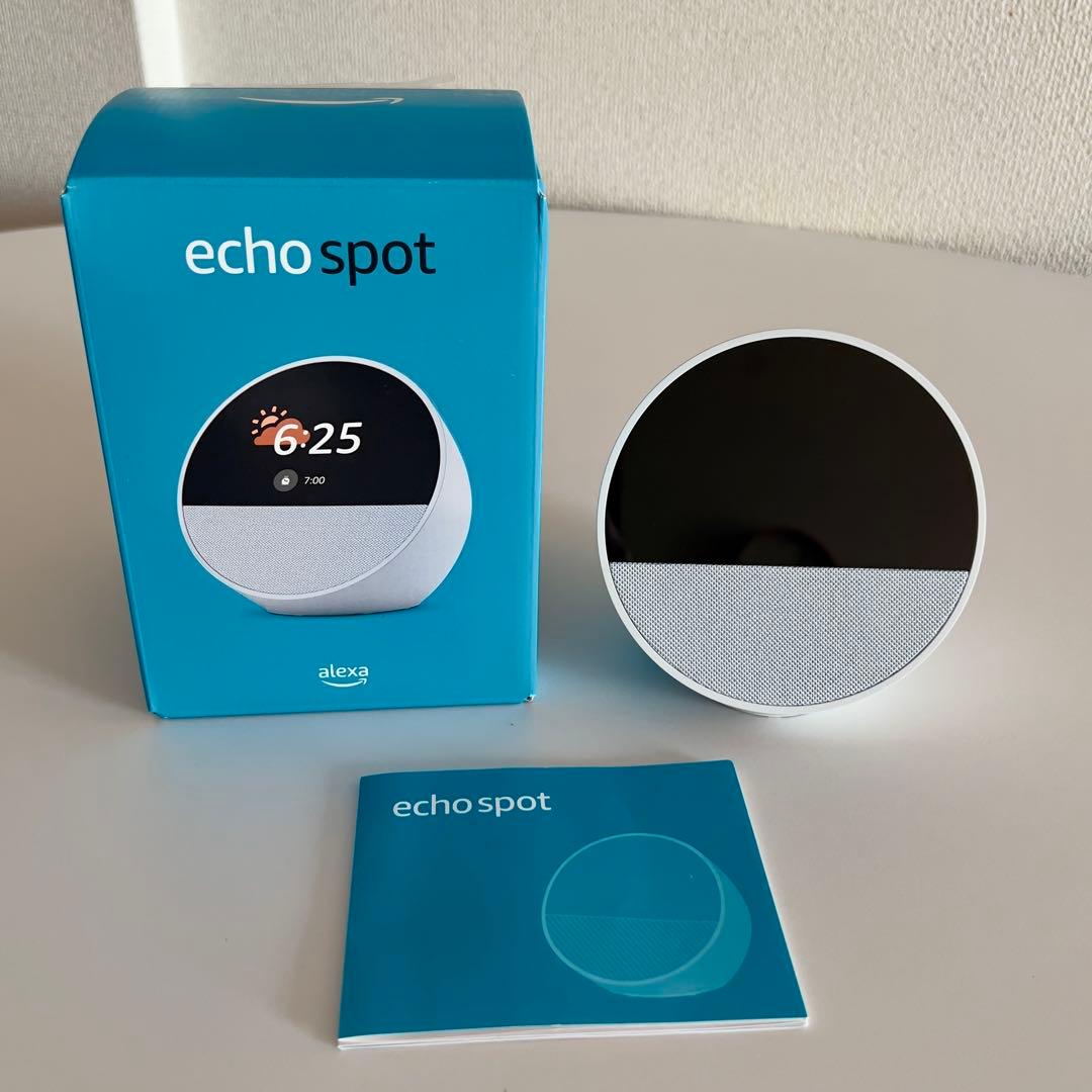AmazonEchoSpot 2024 グレーシャーホワイト エコースポット