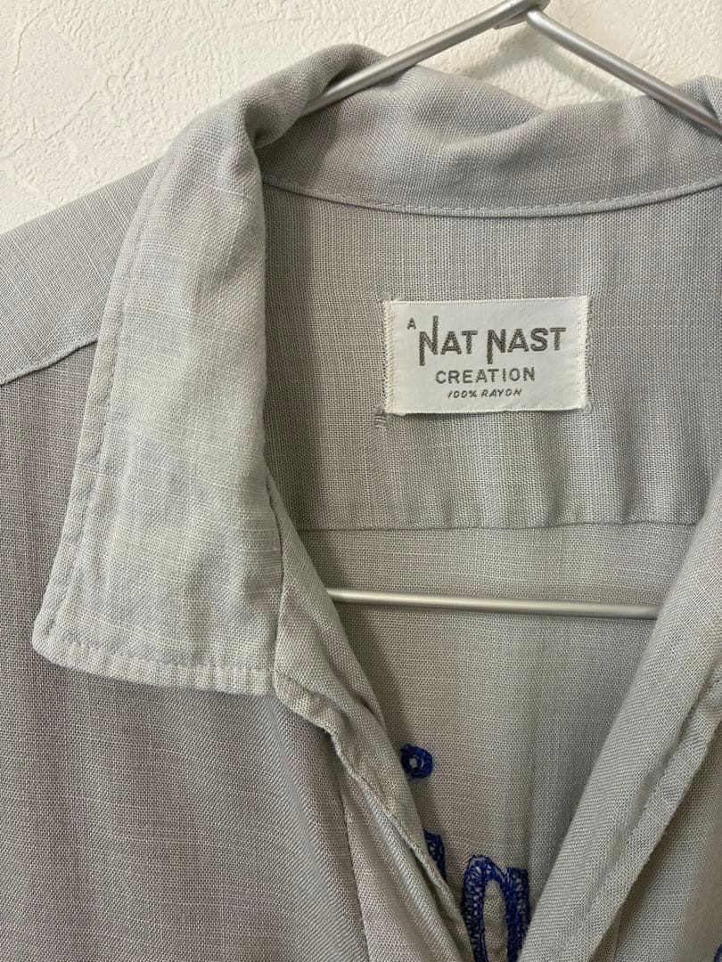 NatNastボーリングレーヨンシャツ50's 60s vintageビンテージ