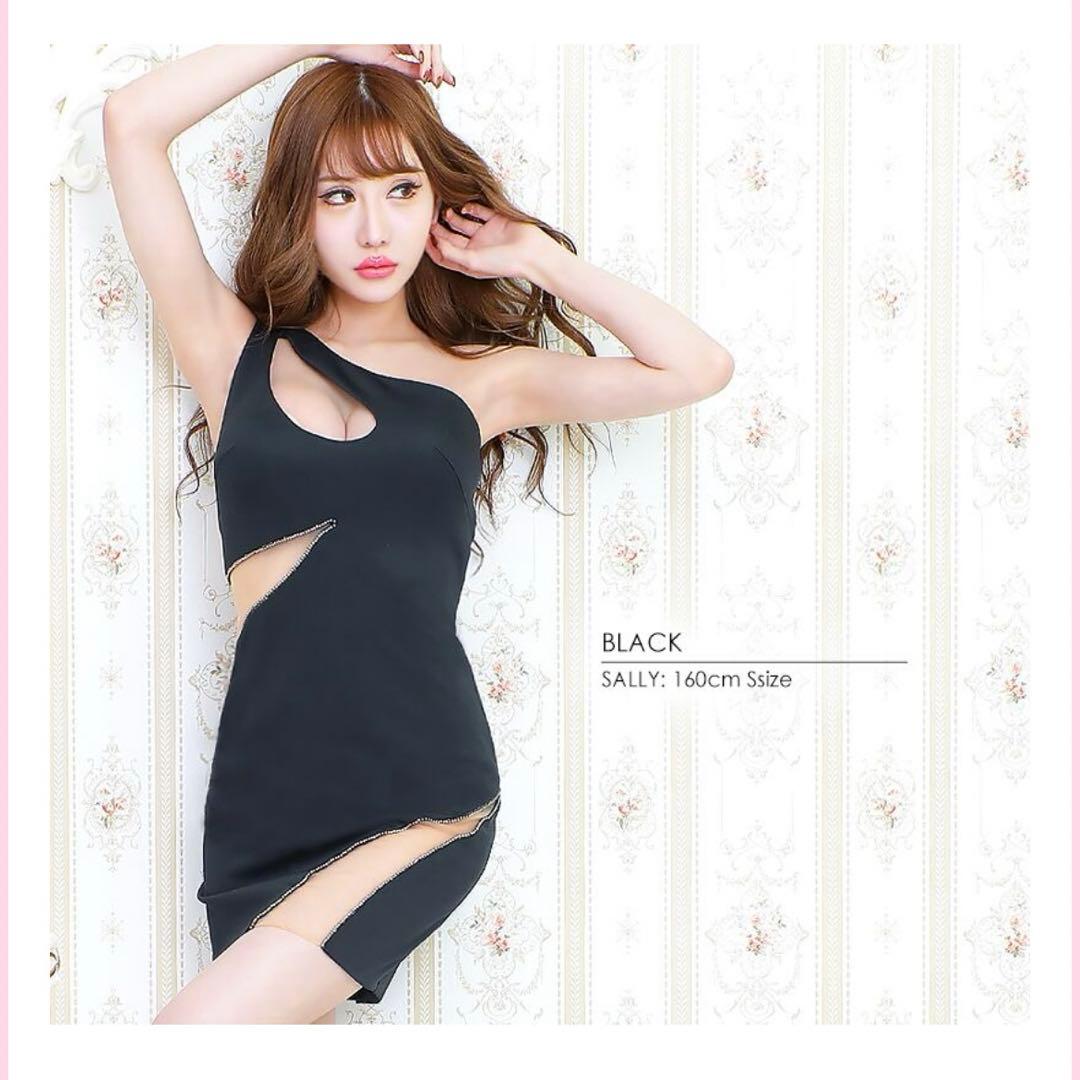 キャバドレス AR エンジェルアール ミニドレス ワンショルダー