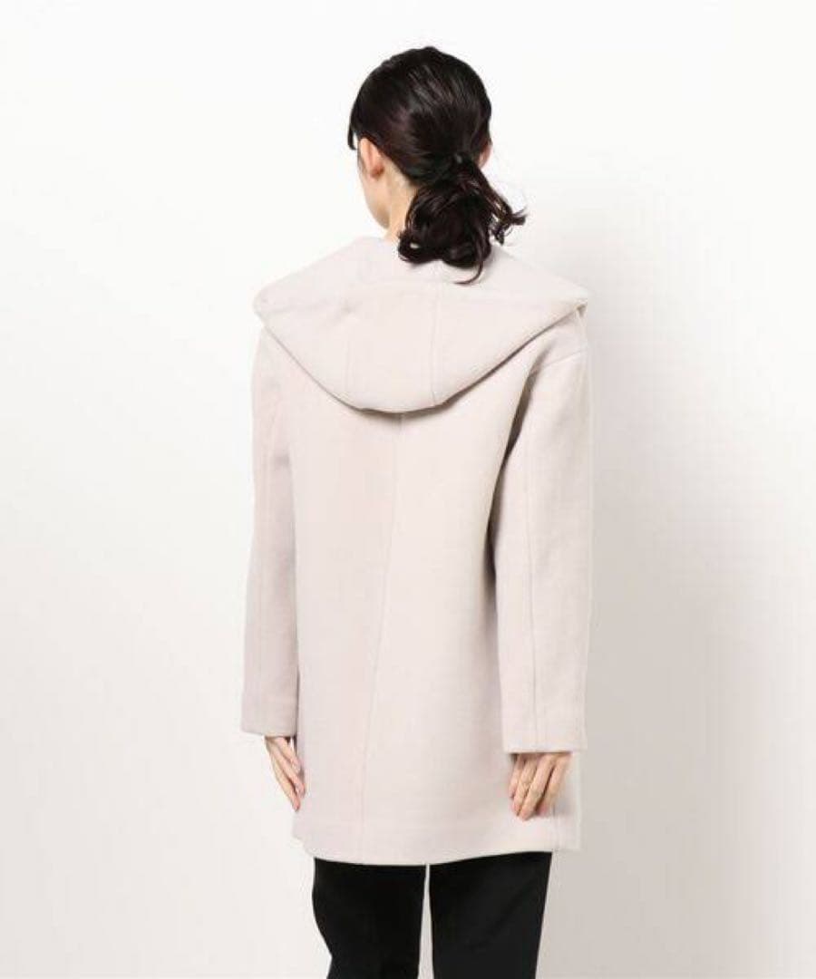 20AW♡ANAYI アナイ ダブルビーバーフードコート 38 キャメル