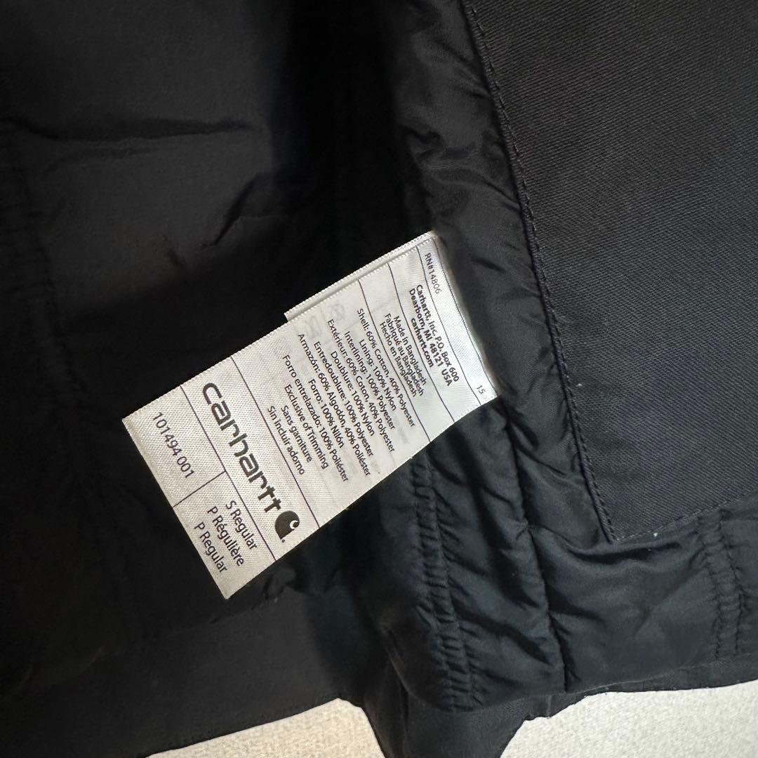 Carhartt ブラック ダック ベスト 中綿 クイックダック　メンズS