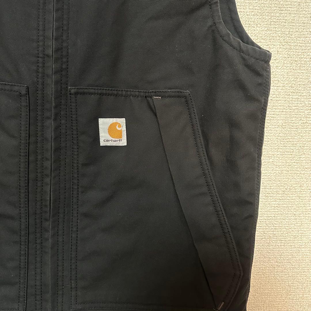 Carhartt ブラック ダック ベスト 中綿 クイックダック　メンズS