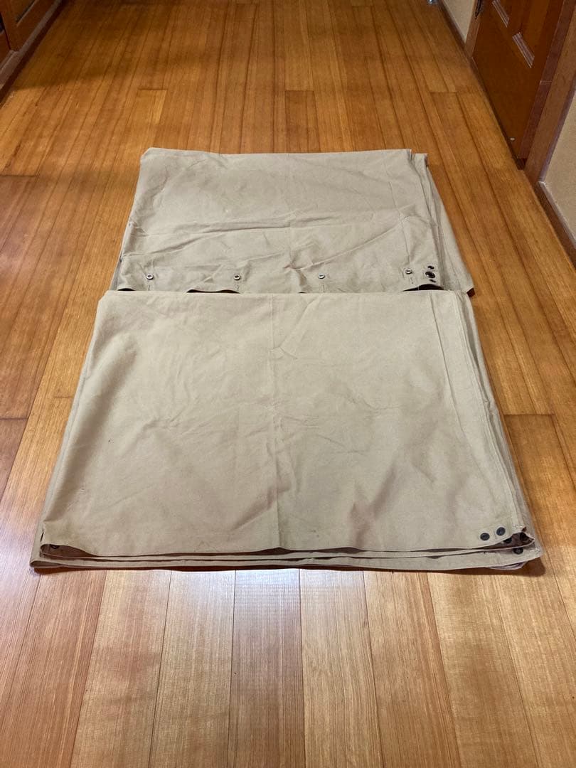 ！なーお！フランス軍 軍幕 2枚 パップテント デッドストック 未使用