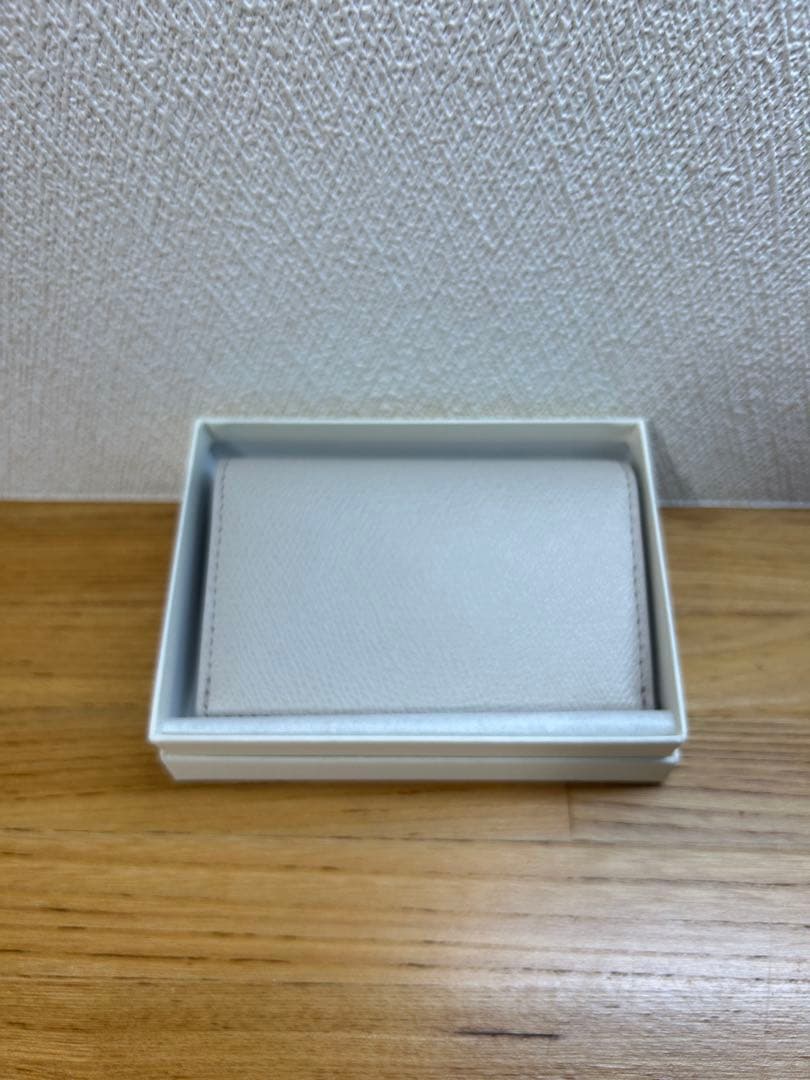 【ろる】agnès b. グレー レザー 名刺入れ