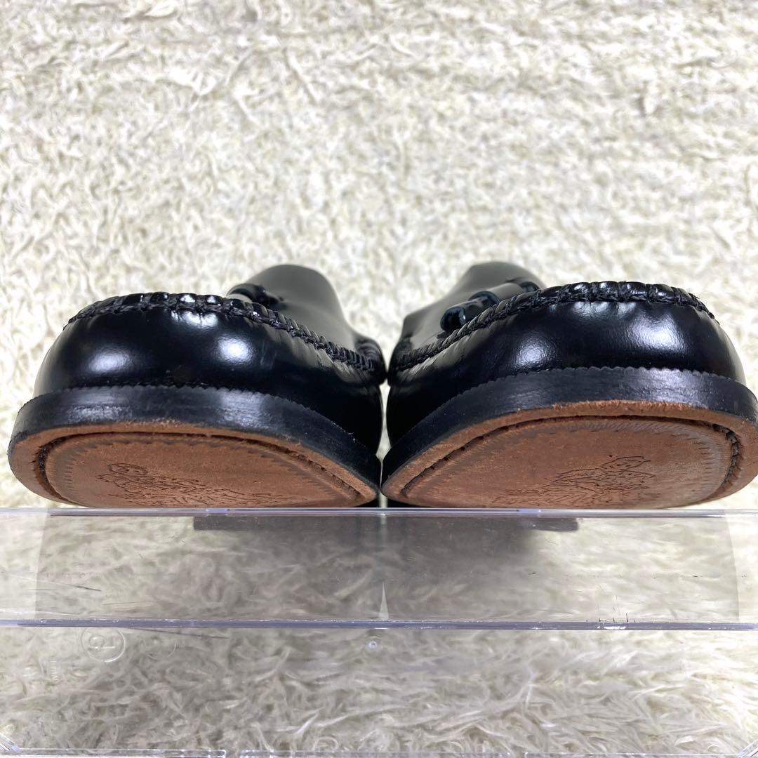 『未使用級』アルテサノス タッセルローファー ブラック レザー 革靴　23.5