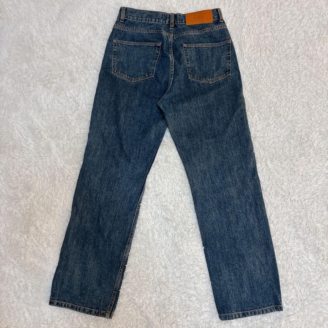 【良品】セカンドレイヤー　デニムパンツ　インディゴブルー　サイズ44